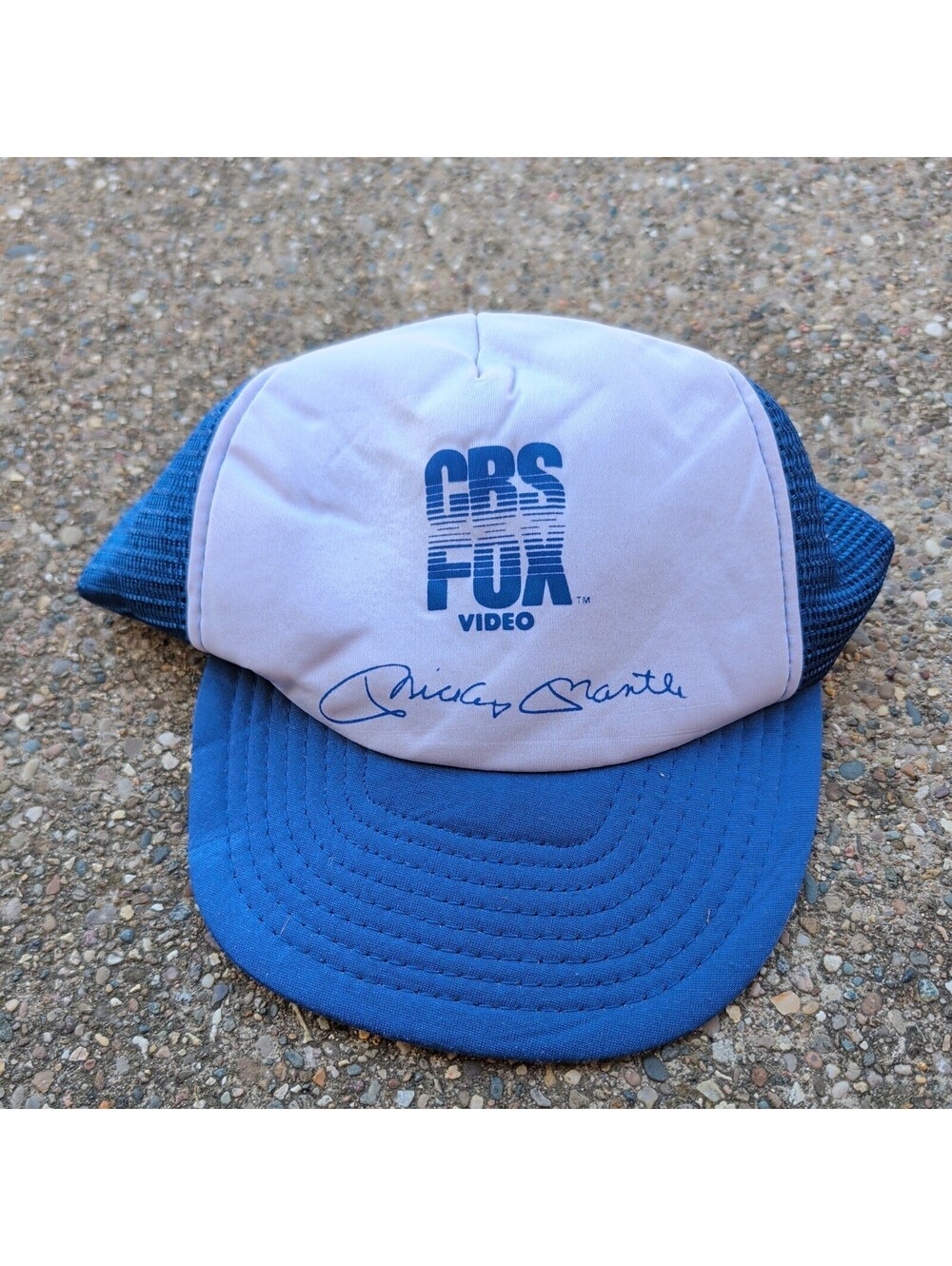 MICKEY MANTLE CBS/FOX Video 1996 Promo Baseball Cap Hat